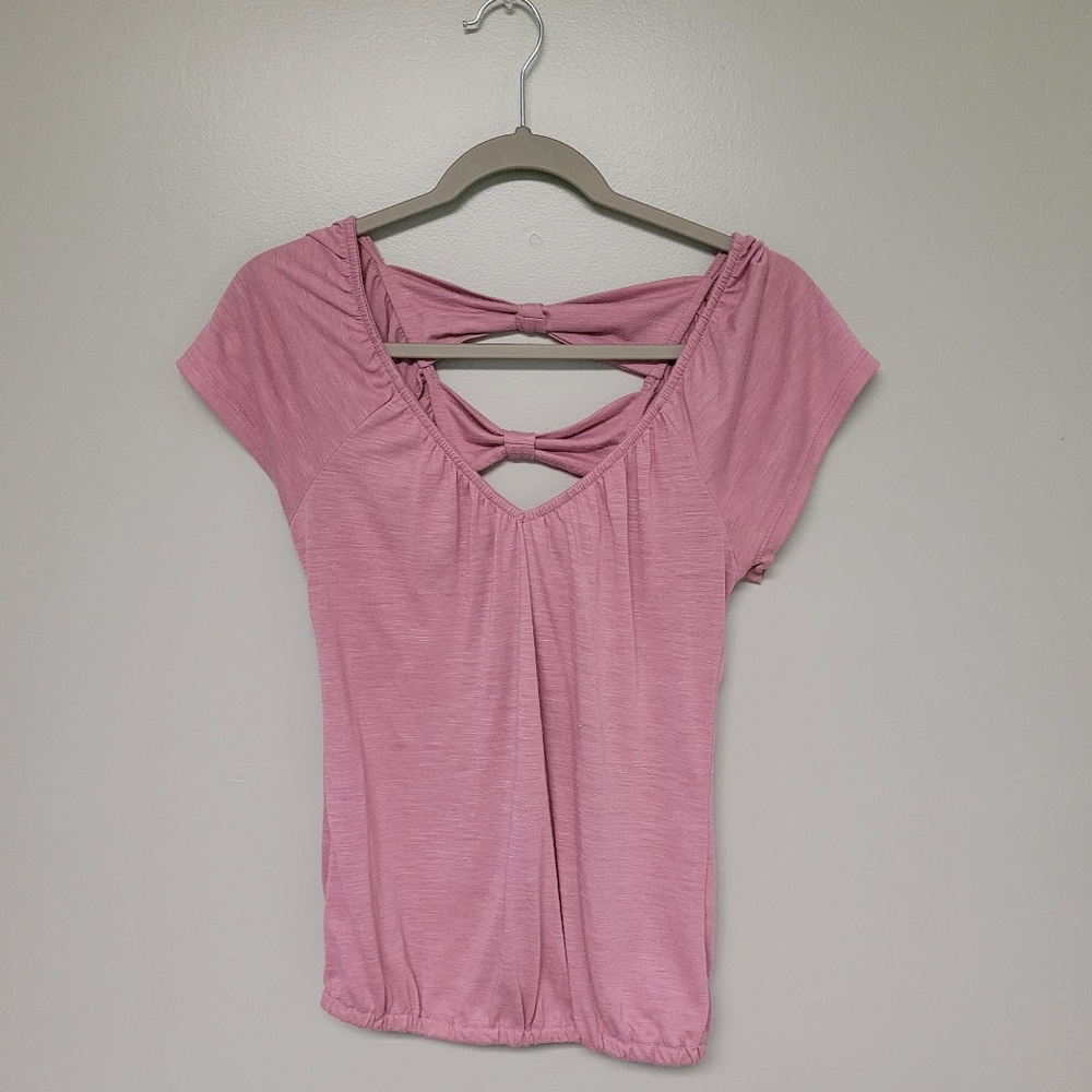 SELF ESTEEM tie back shirt